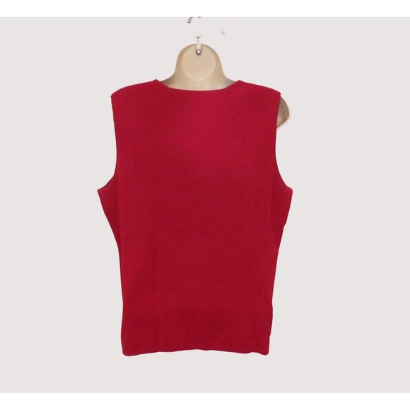 Chicos 3 Top Womens 16 XL Red Sleeveless Shell Tank Stretch Breathable Layering - Picture 3 of 8